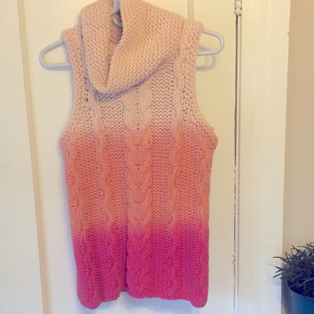Free People Sanctuary CableKnit Sleeveless Sweater